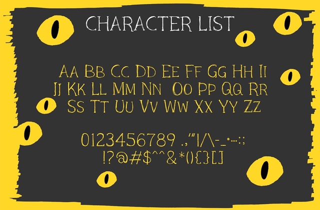 Example font Black Cat Whiskers #4